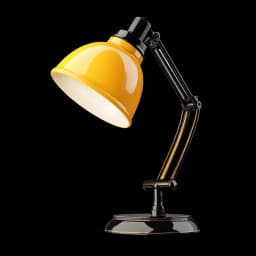 Yellow vintage studio desk lamp